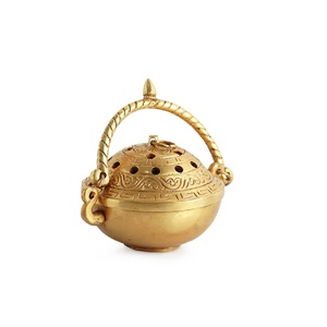Quemador de Incienso de Latón de Diseño y Porta Incienso Premium Ecológico para Uso Religioso con Incienso Indio - Product Image 6