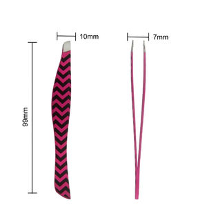 Pinza de Acero Inoxidable Personalizada 2026 con Punta Inclinada en Forma de Pez, Perfecta para Cejas y Vello no Deseado - Product Image 2