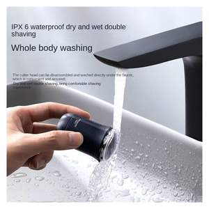 Afeitadora Eléctrica Portátil de Una Sola Cabeza, Maquinilla de Afeitar Automática para Barba, Azul Degradado, Lavable, Compacta, Compatible con Carga en Coche, para Cara - Product Image 5