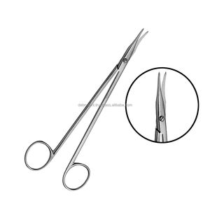 Tijeras quirúrgicas manuales curvas Morse Clase II Herramienta médica de grado profesional duradera y afilada Etiqueta privada OEM certificada CCC - Product Image 3