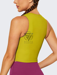 2025 femmes récolte gilet haute qualité 100% coton personnalisable Logo élégant Sexy été Style maille confortable Offre Spéciale produit - Product Image 3