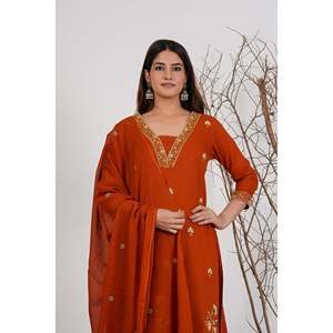 Casual Cotton Embroidered Kurta Set - Product Image 5