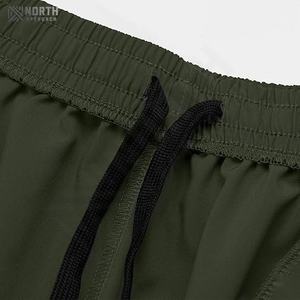 Oem Custom Men's Casual Gym Shorts <b>Black</b> Polyester Print Pattern Plain Dyed Breathable Quick Dry Mid Drawstring Closure Fitness - Product Image 6