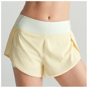 กางเกงขาสั้นระบายเหงื่อระบายอากาศได้ดีสำหรับผู้หญิงกางเกงออกกำลังกายเล่นโยคะฟิตเนสพิมพ์โลโก้ได้ตามต้องการสำหรับฤดูร้อน - Product Image 5