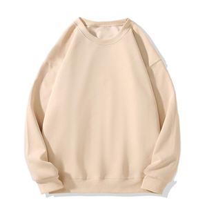 Personnalisable Hommes French Terry Sweatshirt Couleur Solide 100% Coton Confortable Loose Round Neck Hoodie Prix Usine 2026 - Product Image 1