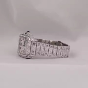 นาฬิกาเพชรโมอิสสีดำสำหรับเป็นของขวัญผ่านเครื่องทดสอบเพชร - Product Image 4