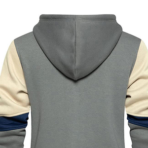 เสื้อฮู้ดซิปผู้ชายคุณภาพดีที่สุด ทันสมัย ระบายอากาศได้ดี บริการสั่งทำเสื้อฮู้ด ผ้าคอตตอนผสมเนื้อหนาพื้นฐาน - Product Image 6