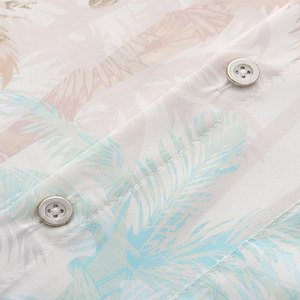 T-shirt Homme Oversize 2025 à Manches Courtes en Polyester/Coton Tricoté Respirant Écologique Impression par Sublimation Personnalisée Plage Hawaï - Product Image 4