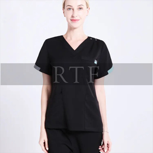 Uniformes médicos de talla grande Unisex de alta calidad uniformes de hospital de diseño fino personalizados para enfermeras y uso en salones de belleza - Product Image 3