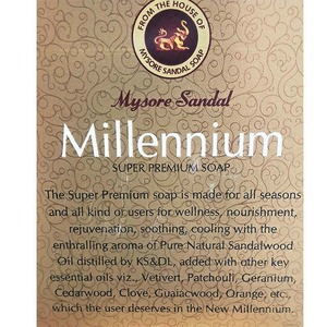 Savon Offre Spéciale Mysore Sandal Millennium pour une peau éclatante ou lisse et saine au bois de santal authentique disponible à la vente - Product Image 6