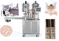 Dernière machine de remplissage en spirale 2025 entièrement automatique 2 couleurs Idéal pour les petites entreprises Tourbillon Air Cushion Foundation BB Cream Products