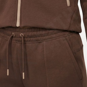 Conjunto Deportivo Informal con Capucha, Personalizado con Impresión, de Algodón Cómodo y Felpa Técnica, de Dos Piezas, con Cremallera, para Invierno, Gimnasio, Deportes, Color Personalizado - Product Image 5