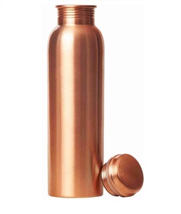 Stylish copper <b>water</b> <b>bottle</b> for ayurvedic hydration natural detox wellness lifestyle office gym and outdoor use - Product Image 4