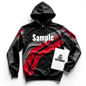 เสื้อฮู้ดดี้ผู้ชาย Fitwear แบบสั่งตัดทรงโอเวอร์ไซส์ ผ้าโพลีเอสเตอร์ 100% สไตล์สตรีทแวร์สุดเท่ ใส่สบาย เหมาะสำหรับฤดูหนาว - Product Image 3