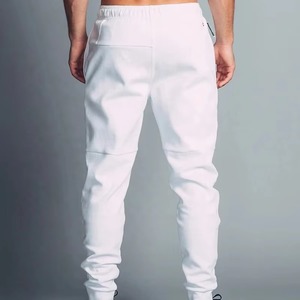 Pantalon de survêtement slim fuselé décontracté pour hommes Joggers gris chiné clair Poches zippées Design ajusté confortable Personnalisation des couleurs OEM - Product Image 6