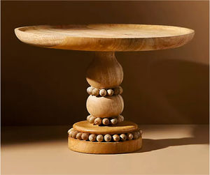 แท่นวางเค้กบราวนี่ทำด้วยมือทำจากไม้แบบดั้งเดิมสำหรับเสิร์ฟอาหารอร่อย-เครื่องมือทำเค้ก - Product Image 5