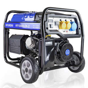 เครื่องกำเนิดไฟฟ้าเบนซินแบบโครงเปิด 8kW 10kVA สตาร์ทด้วยระบบไฟฟ้า AVR แบบมีล้อ 230V 115V สำหรับสำรองไฟฟ้าในสถานที่ - Product Image 1