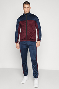 Chándales de corte entallado personalizados para hombre, chándal técnico de forro polar con logotipo personalizado, conjunto de chándal técnico de forro polar - Product Image 2