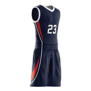 Conjunto de uniforme de baloncesto de Jersey reversible personalizado unisex, poliéster transpirable de secado rápido para equipos de adultos de talla grande - Product Image 3