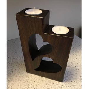 Bougeoir en bois pour cérémonies religieuses et décoration de la maison pour Noël - Product Image 1