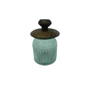 Bocal en verre vide décoratif de forme personnalisée, décor à couvercle hermétique, bocal en verre alimentaire de haute qualité - Product Image 2