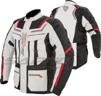 Veste de moto à manches longues pour homme Sapro Motorsport, coupe-vent, toutes saisons, vêtements de course, gris, noir, rouge