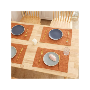 Diwali salle à manger 100% coton brodé Jacquard 14x20 150GSM biodégradable emballage personnalisé fait à la main en Inde tapis de Table en gros - Product Image 6