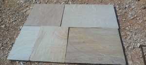 Dalles de pavage en grès naturel rippon chamois Tuiles de paysage extérieur de taille mixte pour allée de chemin de jardin - Product Image 4