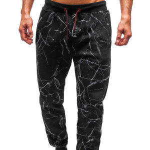New Printed <b>Black</b> Men Quick Dry Pants Running Mid Waist Gym Sports Autumn Winter Training Jogging Breathable Workout - Product Image 1