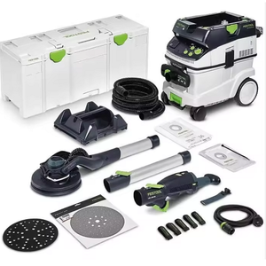 Lijadora de paneles de yeso de largo alcance PLANEX LHS 2 225 CTM 36-Set 400W 225mm 8.8 con luz LED en Systainer y extractor de polvo clase M, 100% original - Product Image 1