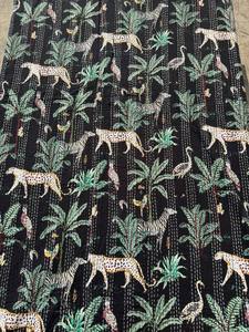 Colcha Kantha Hecha a Mano de Estilo Bohemio al por Mayor, Colcha de Algodón con Estampado de Patchwork, Lavable - Product Image 5