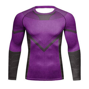 2026 Men's Compression Gym Rash Guard <b>Long</b> <b>Sleeve</b> Fitness Sportswear <b>Thermal</b> Muscle Loss Surfing Suit Breathable Rash Guard - Product Image 5
