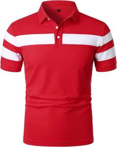 Tenis de diseño personalizado para polos para algodón peinado transpirable de talla grande Casual patrón sólido Jersey Casual fabricante - Product Image 1