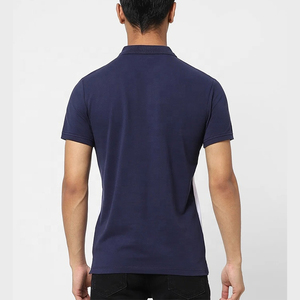 เสื้อโปโลสำหรับผู้ชายเสื้อสไตล์ลำลองผ้าคอตตอน100% แบบสวมหัวมีซิป1/4ทรงสลิมฟิต - Product Image 3