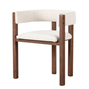 Chaises de restaurant avec pieds en bois durables de haute qualité, coussin en mousse moelleuse, design moderne pour une utilisation en chambre à coucher - Product Image 6