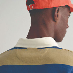 Camisas Polo de Manga Larga de Algodón Premium Hechas a Medida para Hombre, Diseño a Rayas Sólidas, Productos Confiables a Bajo Precio al por Mayor - Product Image 6