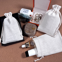 Pochette en coton avec cordon de serrage, logo personnalisé, réutilisable, écologique, sac en coton en gros pour emballage de cadeaux et de bijoux