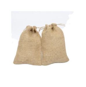 Sac de poche en toile de jute de conception unie noeud de corde pour usage multiple la plus haute qualité écologique 100% sacs réutilisables confortables - Product Image 2