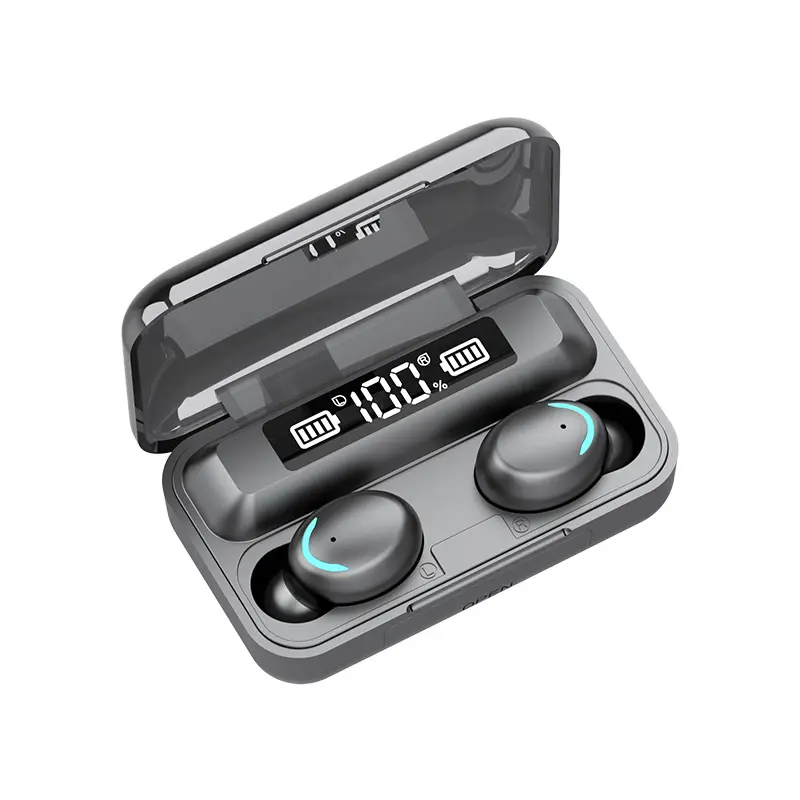 Tws Earbuds OEM Custom Logo F9 Portable In Ear True Wireless Stereo Earphones Mini Touch Control TWS Bluetooth 5.0 Earpiece