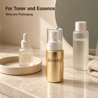 Flacon pulvérisateur à fine brume PET 100 ml, pompe 24/410, emballage cosmétique pour toner et essence, couleur et logo personnalisés, OEM
