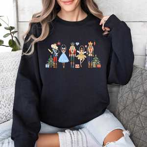 Christmas Sweatshirt for Women Custom Oversized Breathable Autumn Print Casual Pullover 100% Polyester - Product Image 3