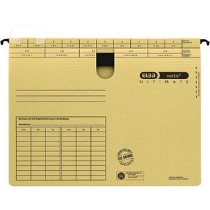 ELBA Vertic ULTIMATE <b>A4</b> Cardboard File <b>Folders</b> 240g/m Natural Brown - Product Image 1