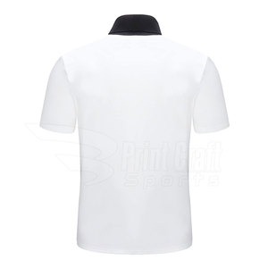 Chemises pour hommes en tissu polaire respirant de haute qualité, design élégant, manches courtes, couleur unie, logo personnalisé, style décontracté - Product Image 3