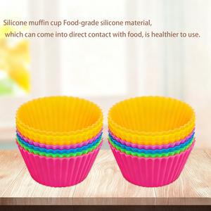 Moldes para Pasteles Básicos Reutilizables de Silicona, Moldes para Muffins, Herramientas para Pasteles, Molde de Silicona Libre de BPA - Product Image 4