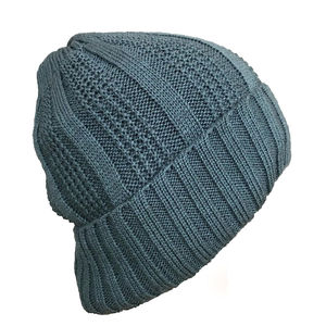 Lightweight Warm Knit Beanie for Cool Weather Walking Street Travel Use-Soft <b>Acrylic</b> <b>Fabric</b> Common Design Unisex Adult Hat - Product Image 1