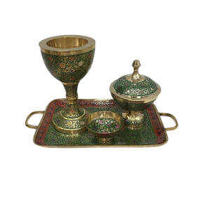 Fancy Design Incense Burner Hand Painted Brass Incense Burner Exclusive Quality Customized Shape <b>Bakhoor</b> <b>Oud</b> Burner - Product Image 4