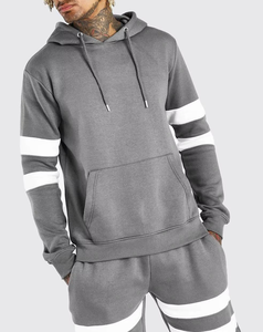 Ensemble de survêtement à capuche 100% coton, ensemble de survêtement lourd, streetwear, logo personnalisé, ensemble de survêtement à capuche pour homme - Product Image 3