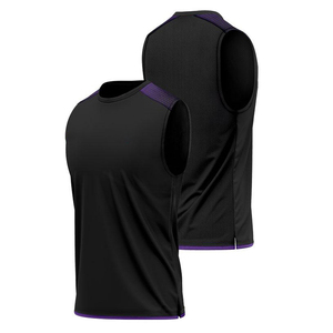 Camiseta sin mangas con logotipo personalizado para hombre, ropa de gimnasio de algodón/poliéster, camiseta sin mangas para correr de talla grande, diseño personalizado - Product Image 1