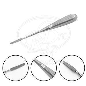 Râpe à molaires pour rongeurs en acier inoxydable, chirurgicale, réutilisable, taille standard, instruments pour petits animaux - Product Image 2