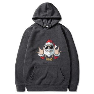 Sweat-shirt à capuche en polyester floqué pour homme, 350g, lourd, chaud, décontracté, pour le streetwear en plein air, vente en gros - Product Image 3